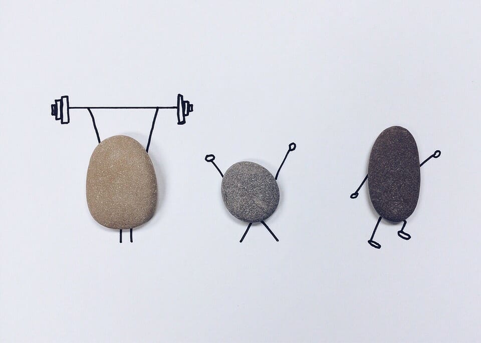 Image of rocks working out