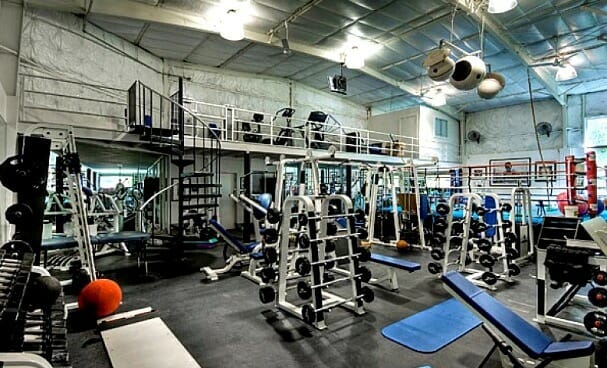 Inside of a well equipped gym
