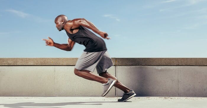 Man doing anaerobic exercise