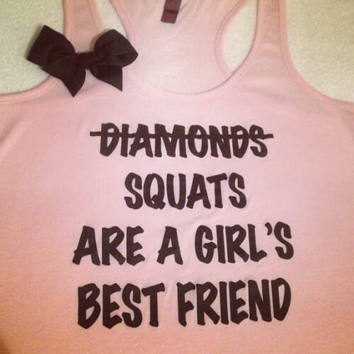 Funny squat quote on a T-shirt