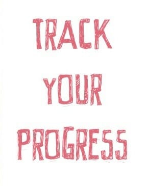 Track your progress sign