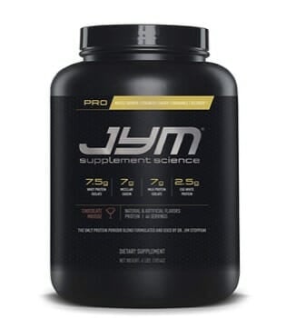 JYM with Whey supplement