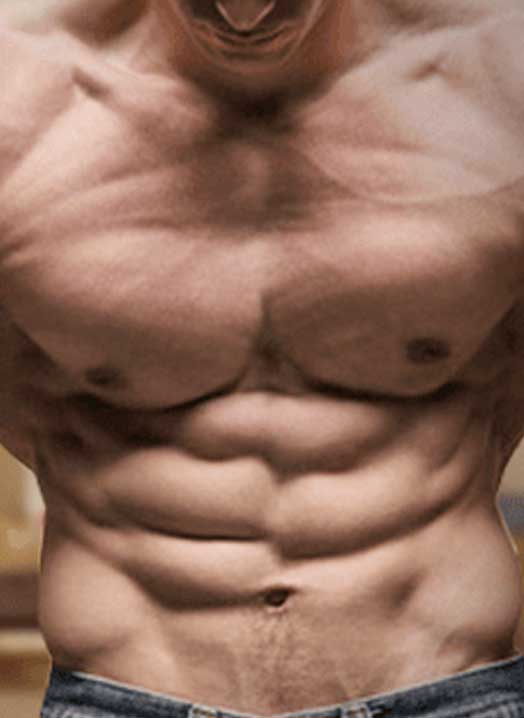 Athlete man showing his muscles
