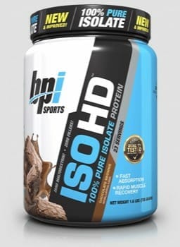BPI Sports ISO HD low carb protein powder