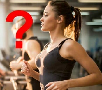 fitness girl with question
