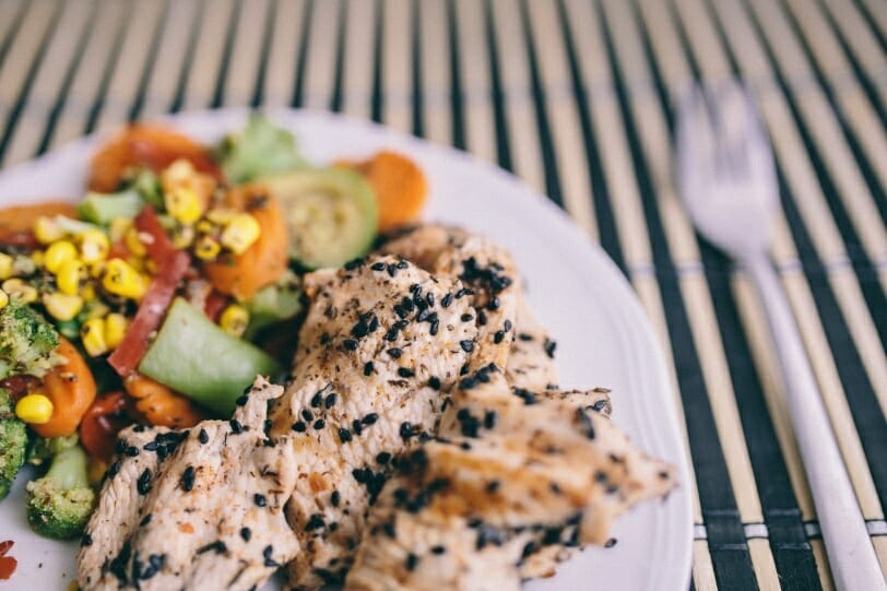 meat and veggie plate