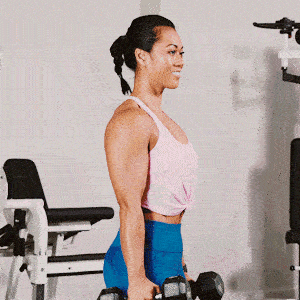 A person doing Normal Hammer Curls