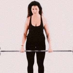 A person doing Straight Bar Reverse Curls