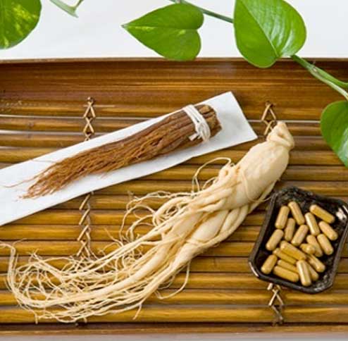 Ginseng roots differently processed