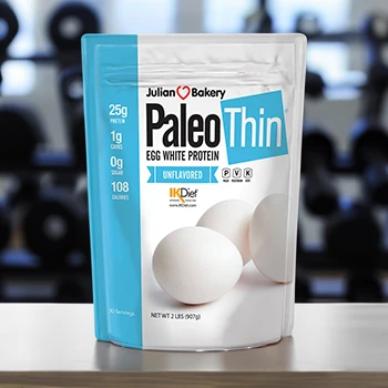 CTA of Julian Bakery Paleo Thin Egg White Protein Powder (Best Unflavored)