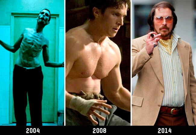 christian bale weight chart