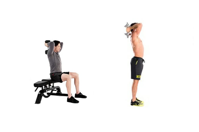 Dumbbell Overhead Triceps Extension