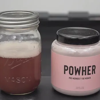 Drink sample of Powher Pre Workout