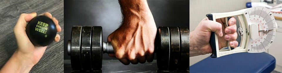 hand with weights