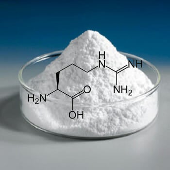 Close up shot of L-Arginine