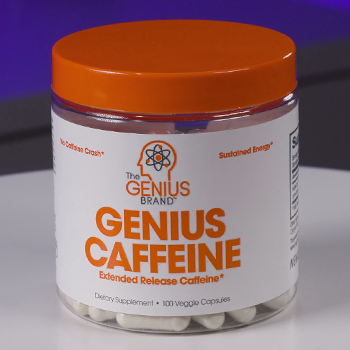 Genius Caffeine product on table