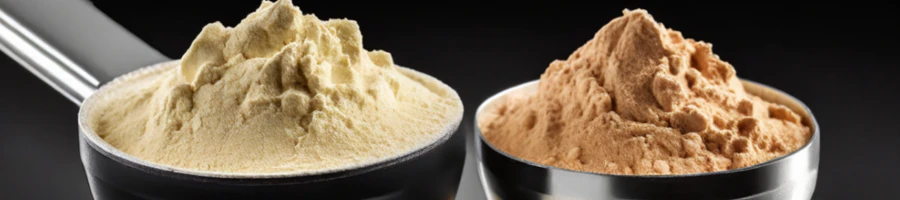 Protein Powders on a scoop