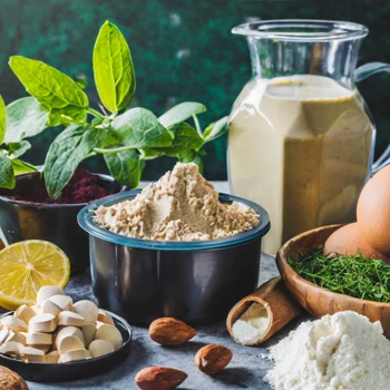 different ingredients for vegan whey protein powder