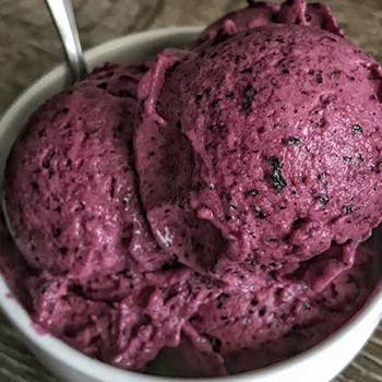 Blueberry Mango Protein Ice Cream