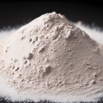 Creatine powder on a table