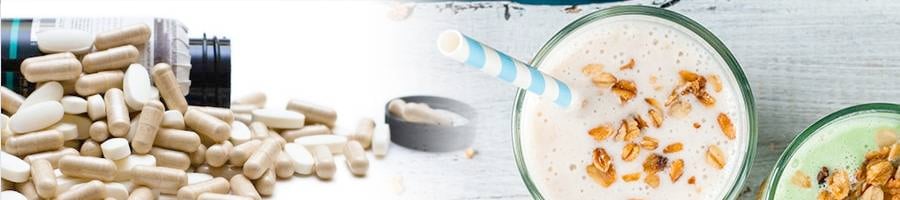 supplements and shake
