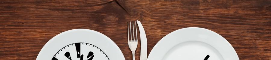 A top view of utensils on a table