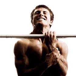 man doing chin up