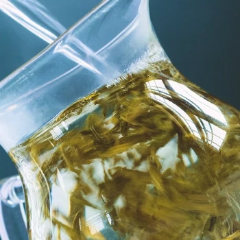 Green Tea Extract on a glass