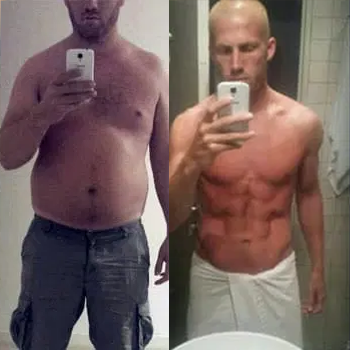 Aggressive Fat Loss before and after image