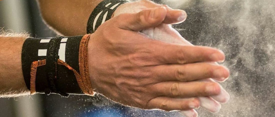 1X Gute Gewichthebergurte Wrap Gym Wrist Bar Training Stützgriff Bandage ra 