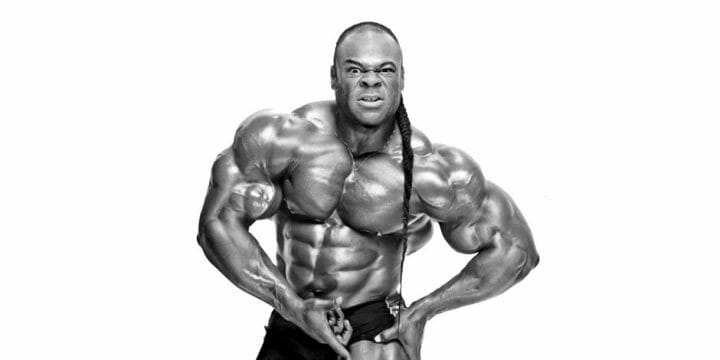 Kai Greene showing his muscular body
