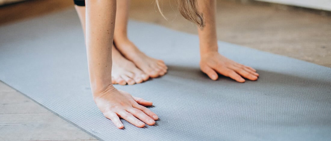 Gym Yoga Exercise Mat Convenient Health Lose Weight 60x25x1.5cm Durable 
