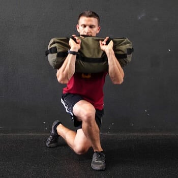 Sandbag exercise Lunge and Swing