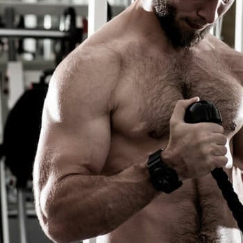 defined biceps