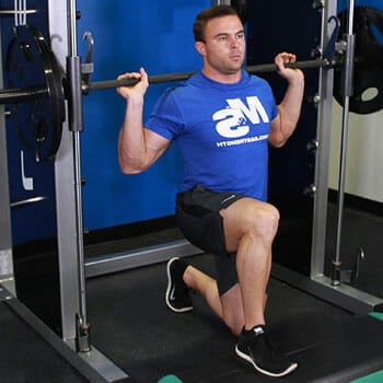 split squats using a smith machine