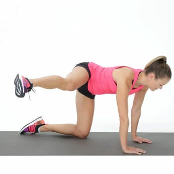 woman in a fire hydrant position