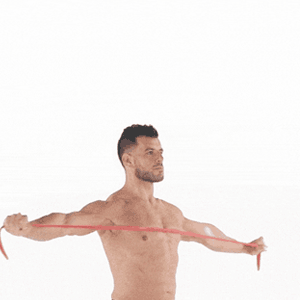 resistance band pull apart gif
