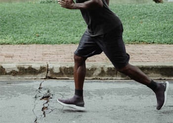 man jogging outdoors