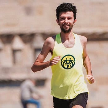 Man Jogging Outdoors