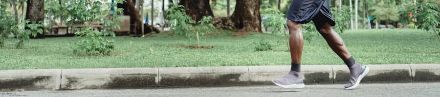 man jogging outdoors