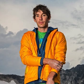 Alex Honnold in the mountains