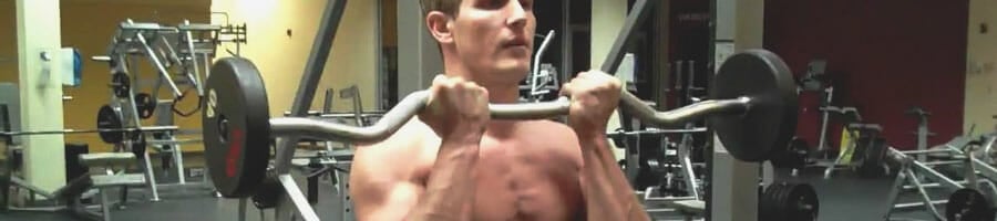 man in a gym working out