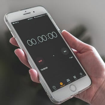 iphone timer screen