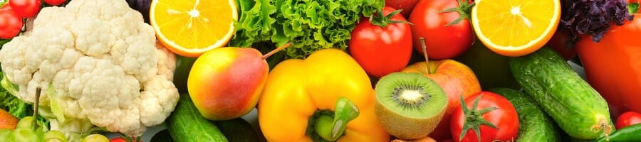 Healthy foods and vegetables in a compressed shot