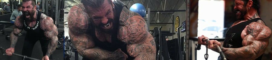 Rich Piana doing his workout routines
