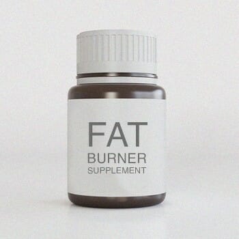 A bottle of Fat burner supplement