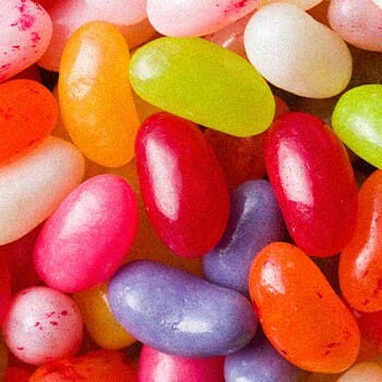Close up image of a jelly beans