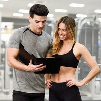 A Personal trainer teaching