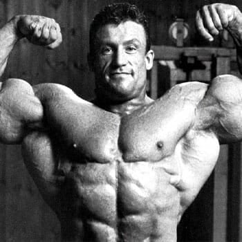 black and white image of dorian yates