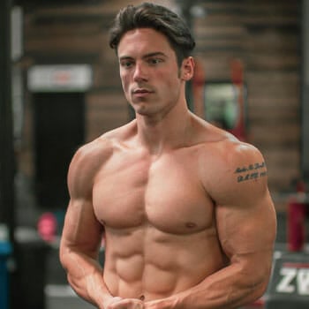 shirtless greg gallagher in gym